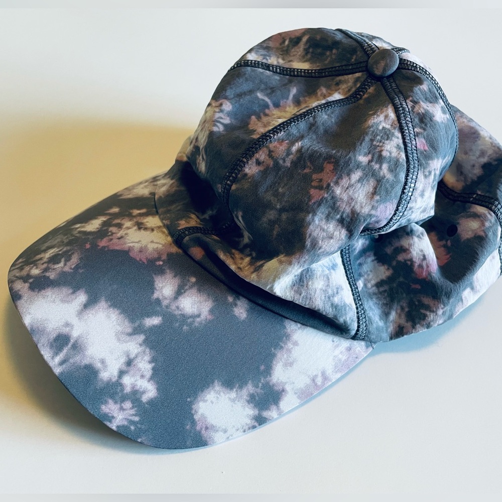 Lululemon Ball Cap, Grey Pink Tie Dye, One Size, NWOT